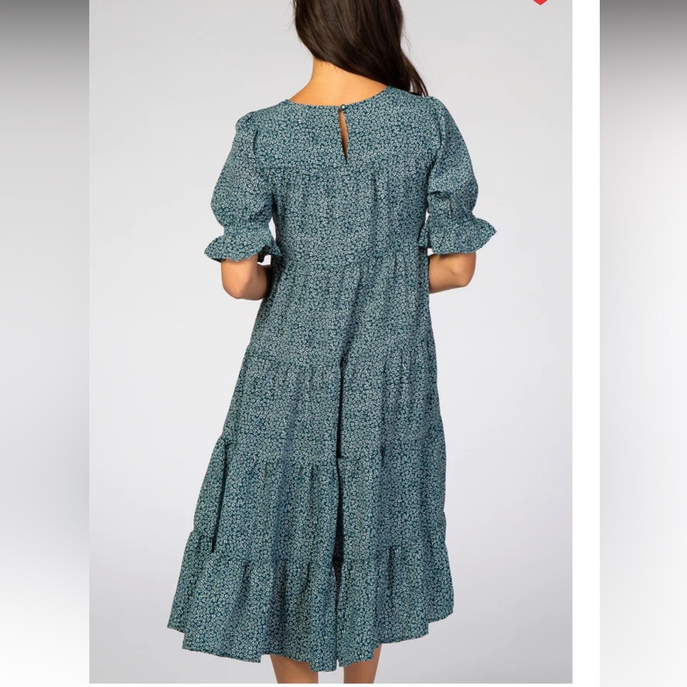 Floral tiered Maxi/MIDI Fall Dress from Shop Pink Blush cottage core - Picture 2 of 7